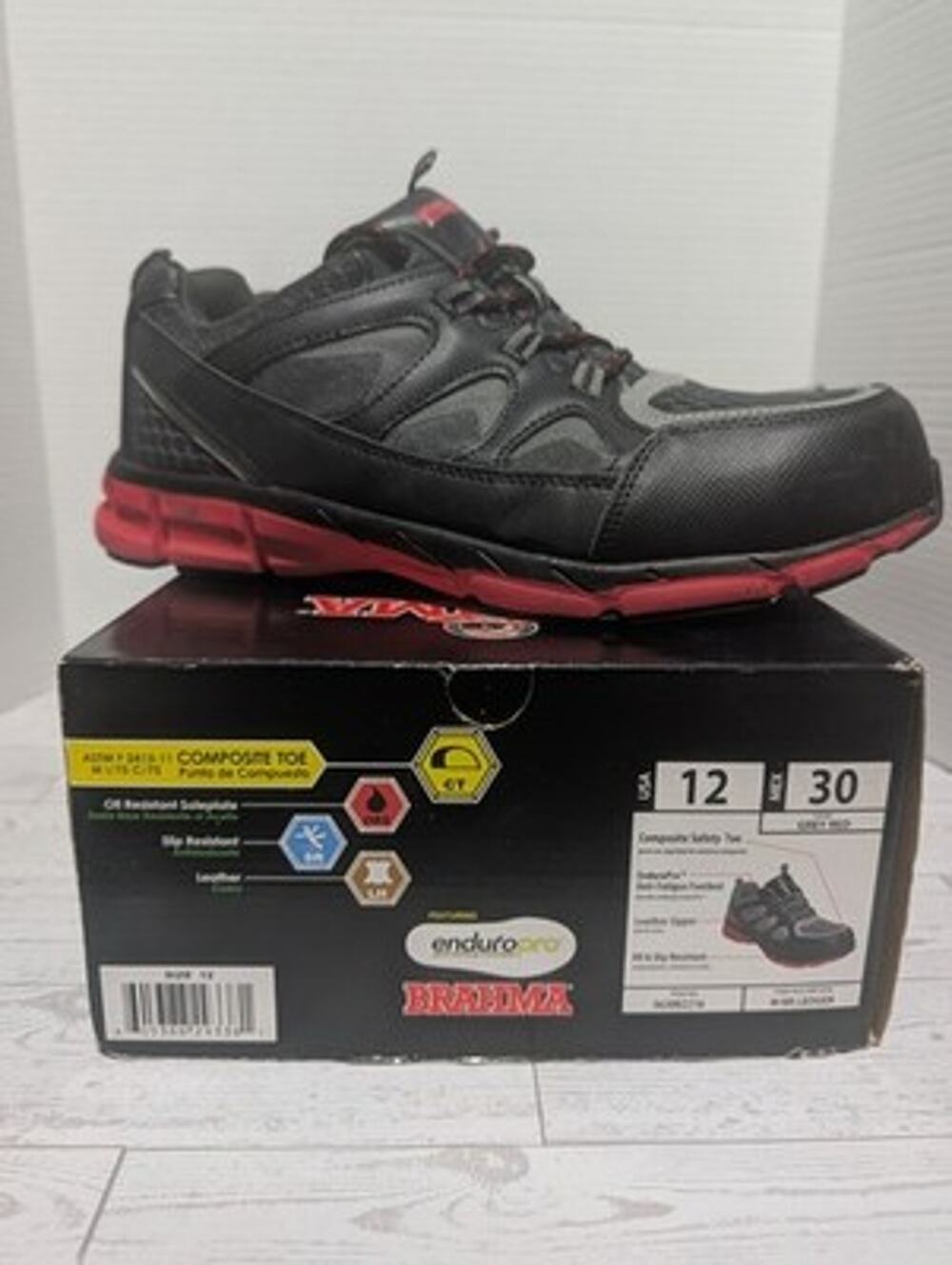 Brahma Safety Steel Toe Work Construction Heavy Duty Shoes Men's Size 12
